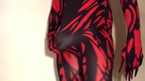 Guy Wanks in Bodysuit with Heavy Ball Weights