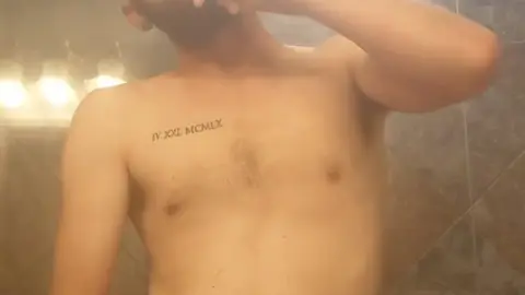 Masturbating Man Smokes Cigar