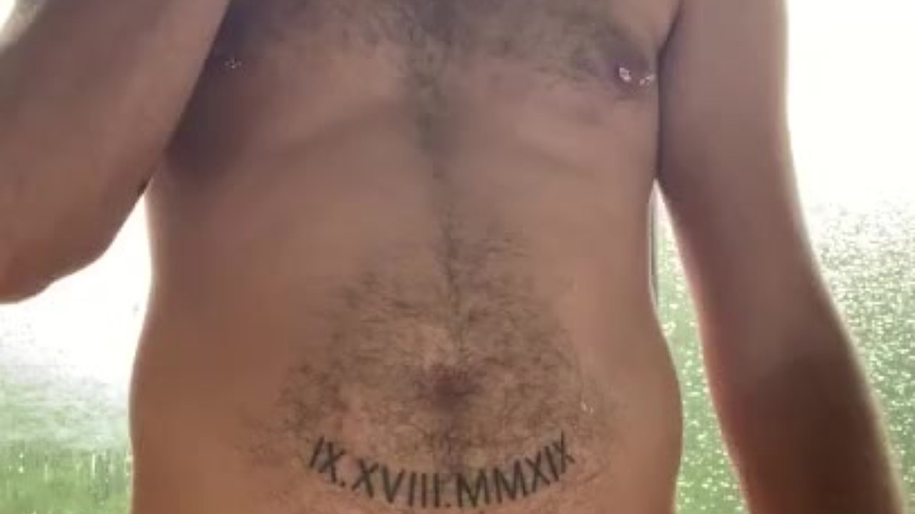 Gay Guy Pisses Outside After Drinking Whiskey