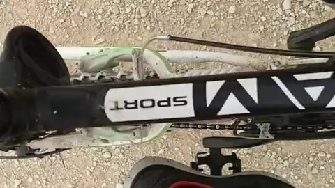 Naked Guy Rides Bike Outdoor