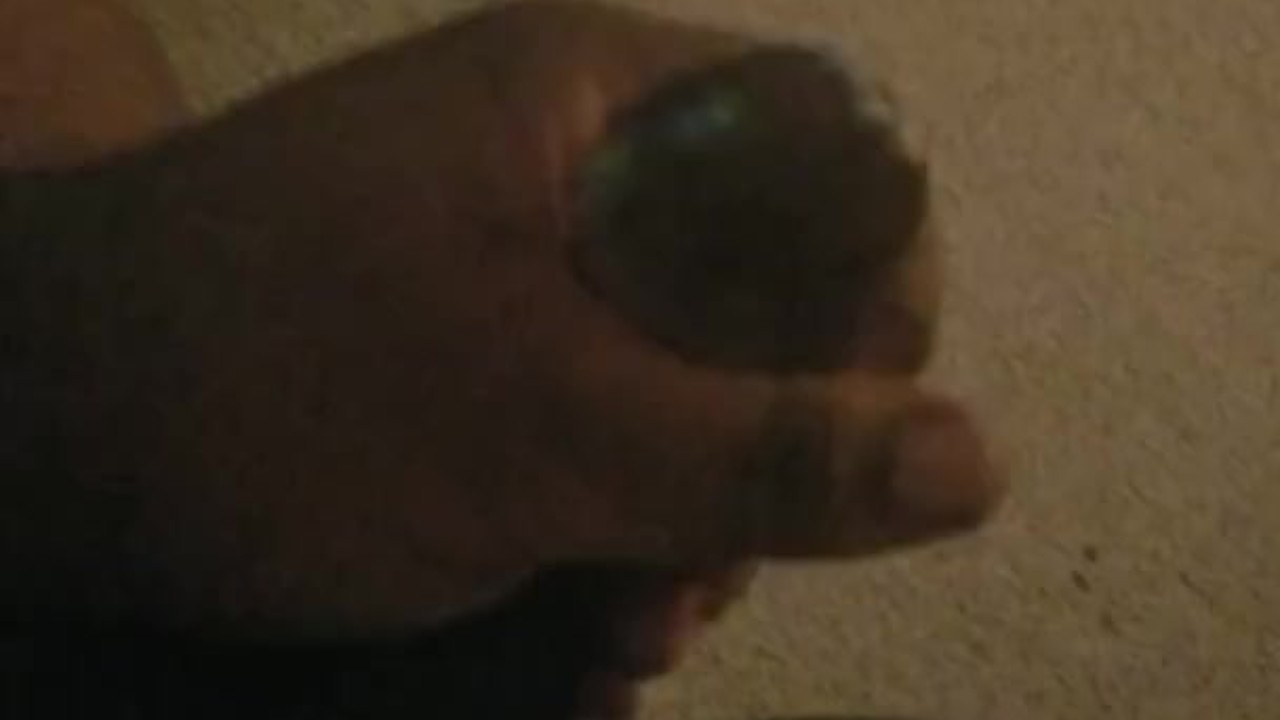 Chubby Guy Jerks Off with Big Black Cock