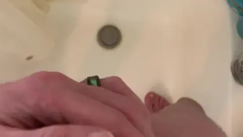 Gay Guy Pisses and Plays in Shower Solo