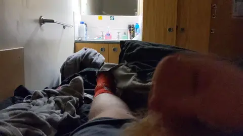 College Guy Jerks Off in Dorm Room