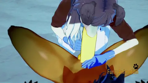 Furry 3D Anime Dog Sucks Horse Dick