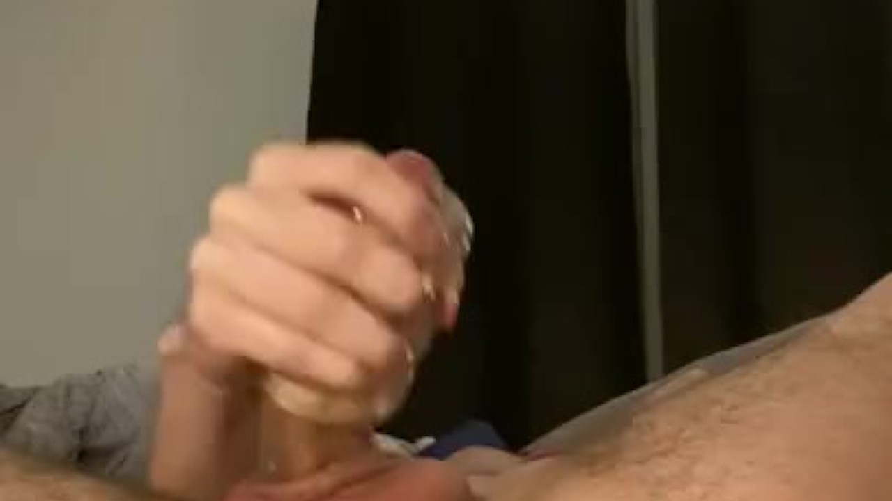 Guy Plays with New Sex Toy