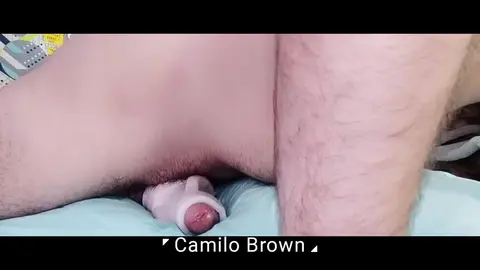 Solo Guy Cums in Fake Pussy Thinking of Perfect Ass