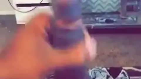 Thug Strokes Big Black Cock Outside