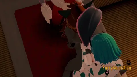 Bull and Horse Dominate Grey Fox in Furry 3D Threesome