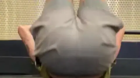 Jock Shows Off Body During Outdoor Workout