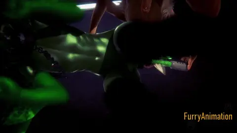 Gay Anime Fox & Dragon in Furry Yiff Action