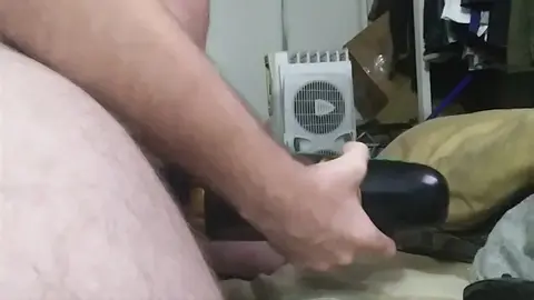 Gay Guy Plays with New Sex Toy