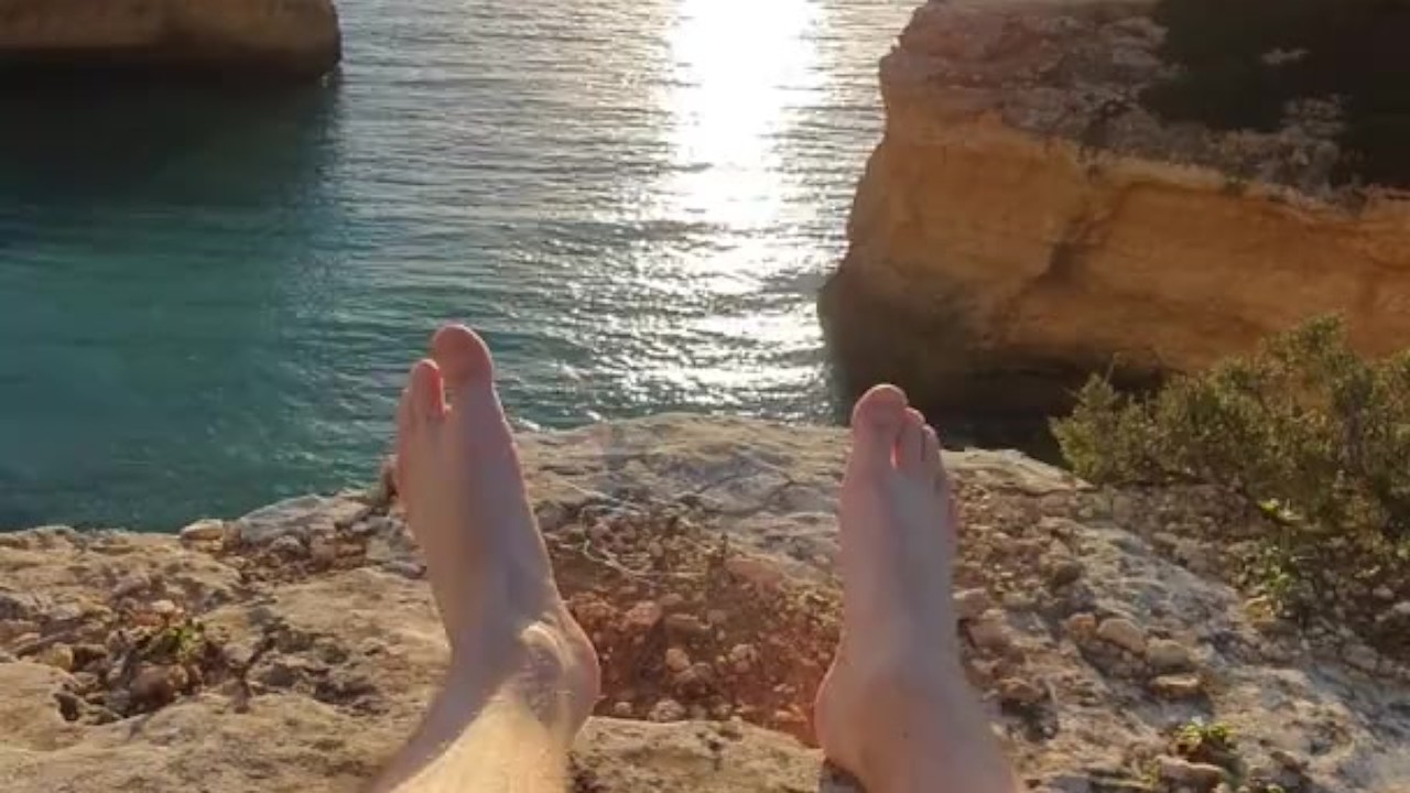Hiker Shows Off Feet During Outdoor Adventure
