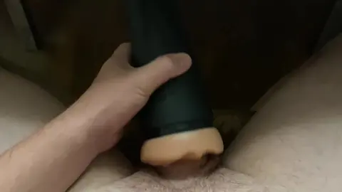 Thick Cock Fucks Fleshlight in Gay Solo