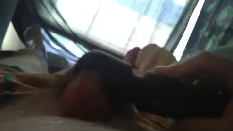 Solo Guy Masturbates with Vibrator to Climax