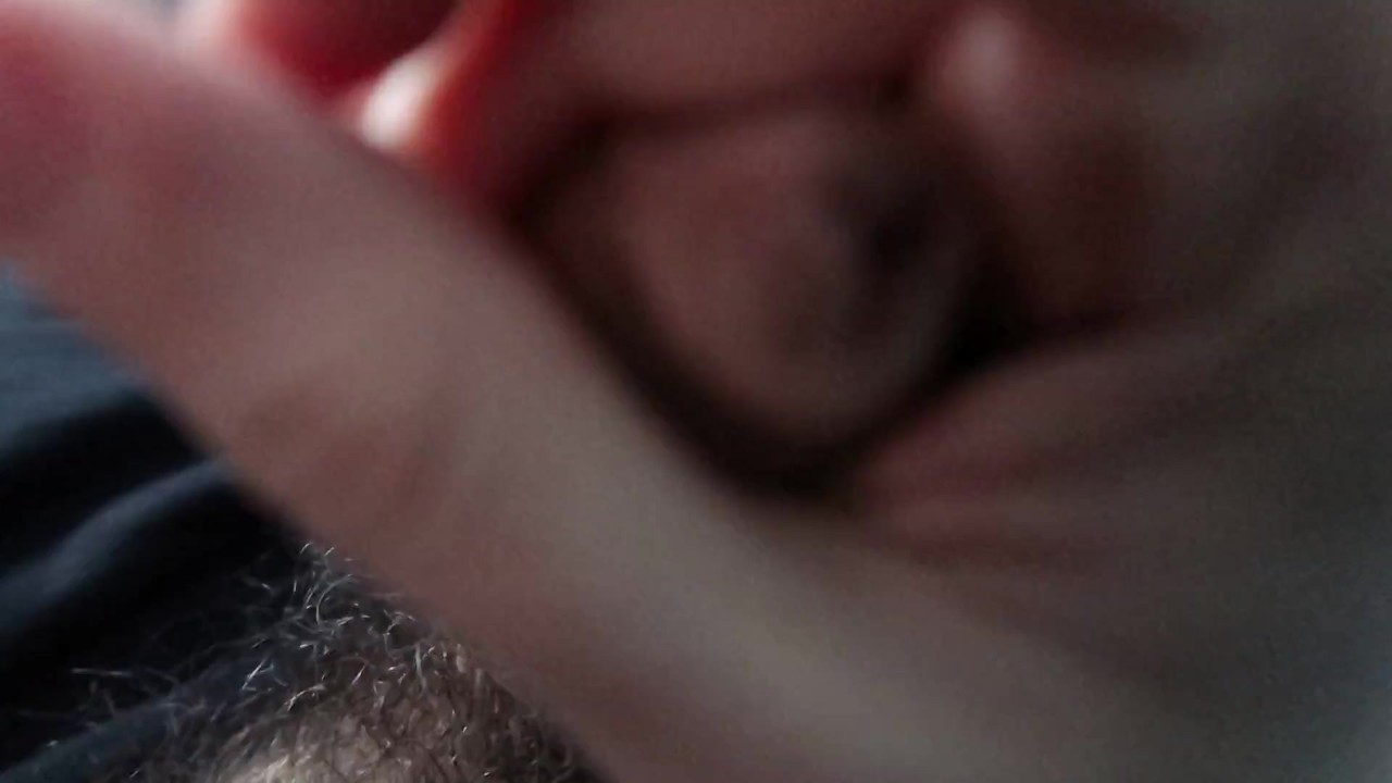 Guy Masturbates Uncircumcised Dick to Orgasm