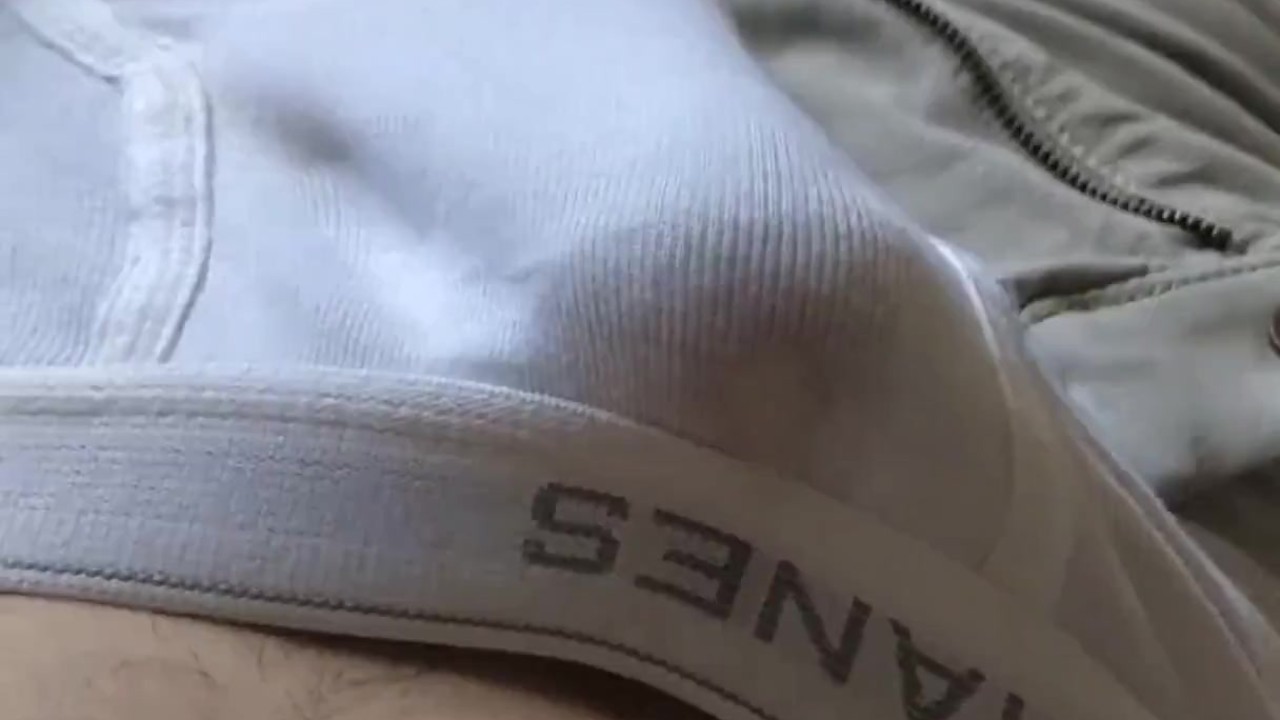 Guy Cums in Tighty Whities