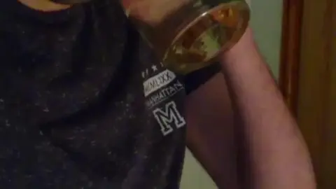 Gay Guy Drinks Own Urine