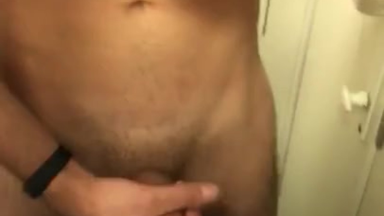 Guy Masturbates in Train Toilet