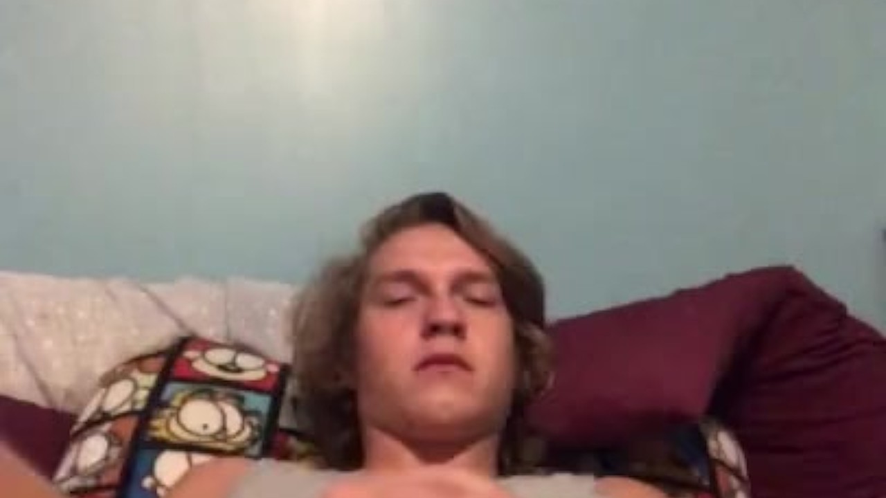 Femboy Masturbates to Orgasm
