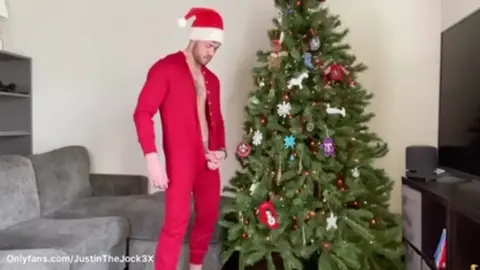 Gay Lovers Exchange Christmas Gifts and Blowjobs
