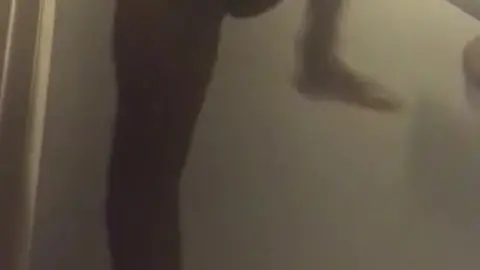 Jock Shows Off High Knees During Workout