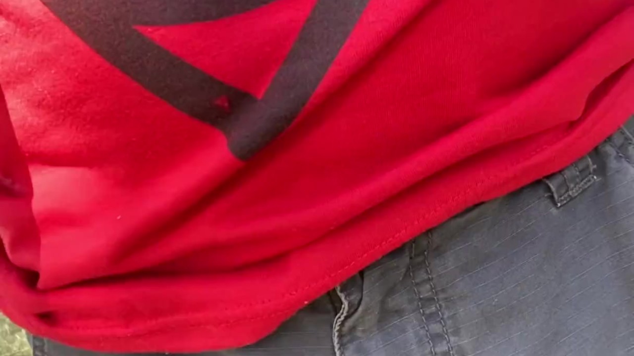 Gay Guy Urinates in Pants on Highway