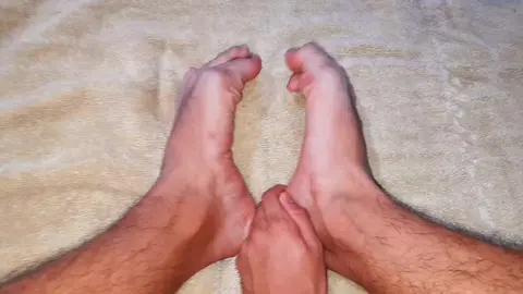 Gay Foot Fetish Scene with Erotic Footplay