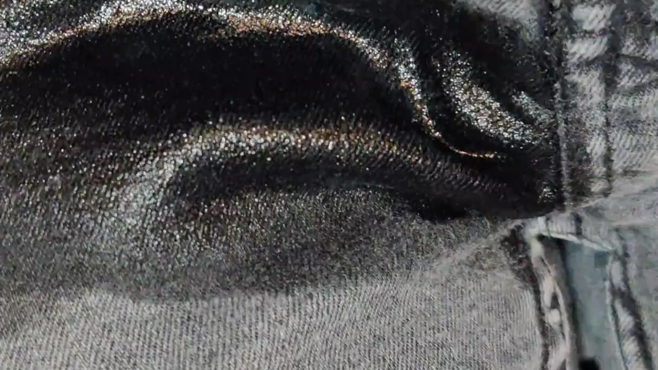 Guy Wets Jeans Sitting On Toilet