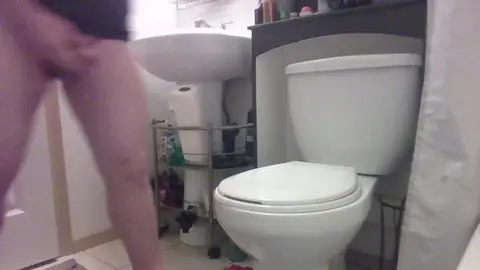 Guy Edges and Collects Cum Throughout the Day