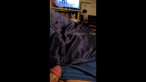 Uncut Cock Edging Ends in Cum