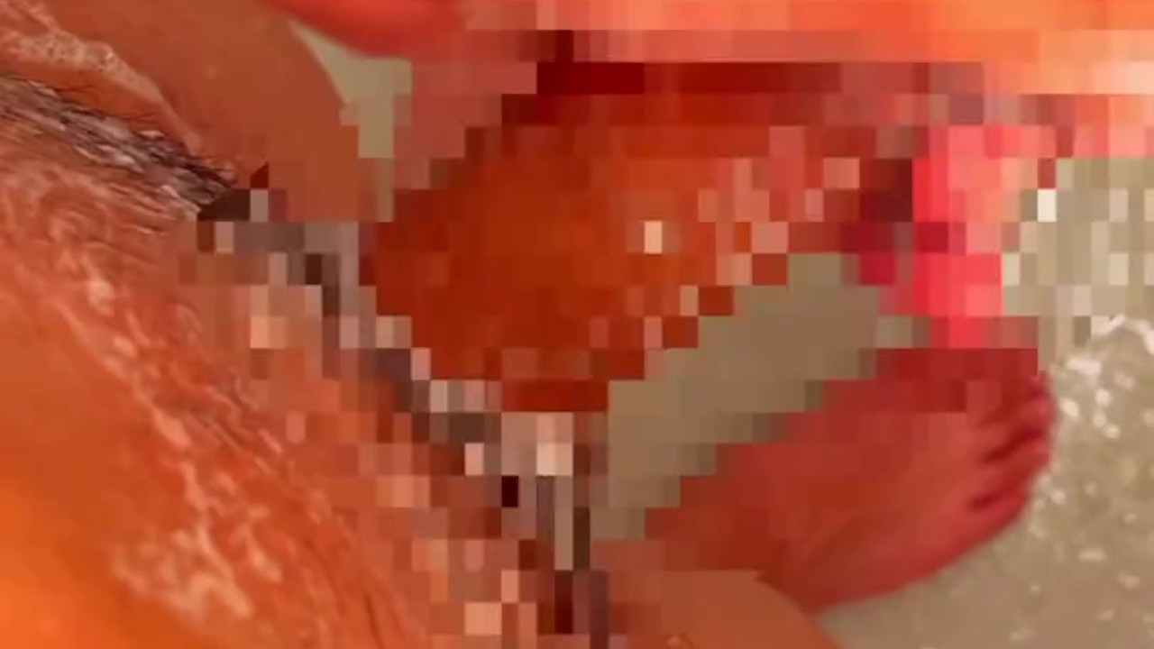 Perverted Man Washes in Bathtub