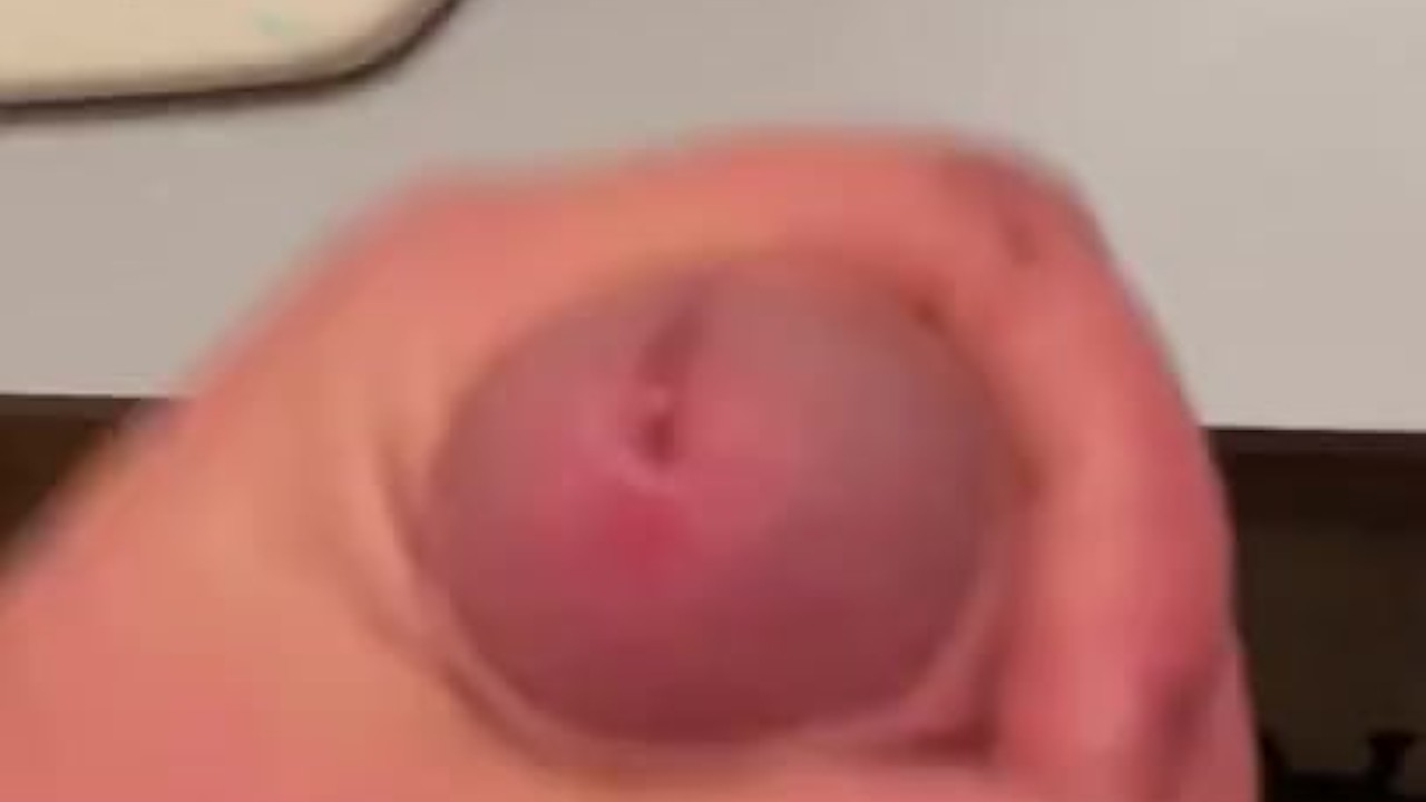 Guy Jerks Off for Quick Cum Before Shower