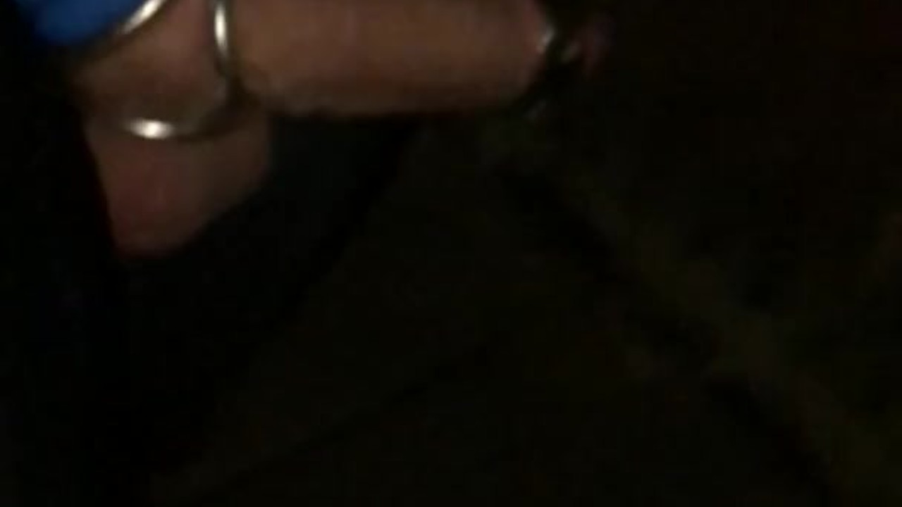 Jogging Twink Wears 3 Cock Rings in Slow Motion
