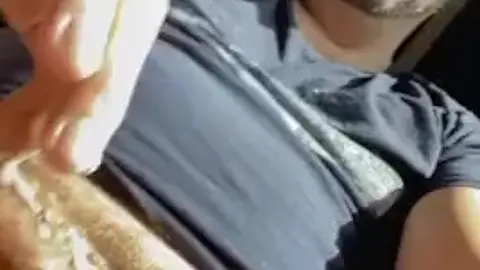 DILF Strokes Uncut Cock and Cums