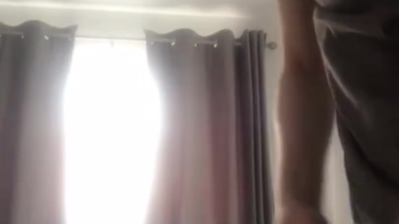 Guy Masturbates Standing Up Again