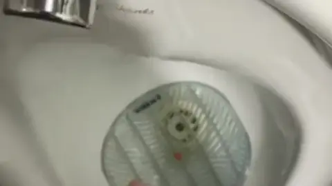 Public Toilet Wank Ends in Cumshot