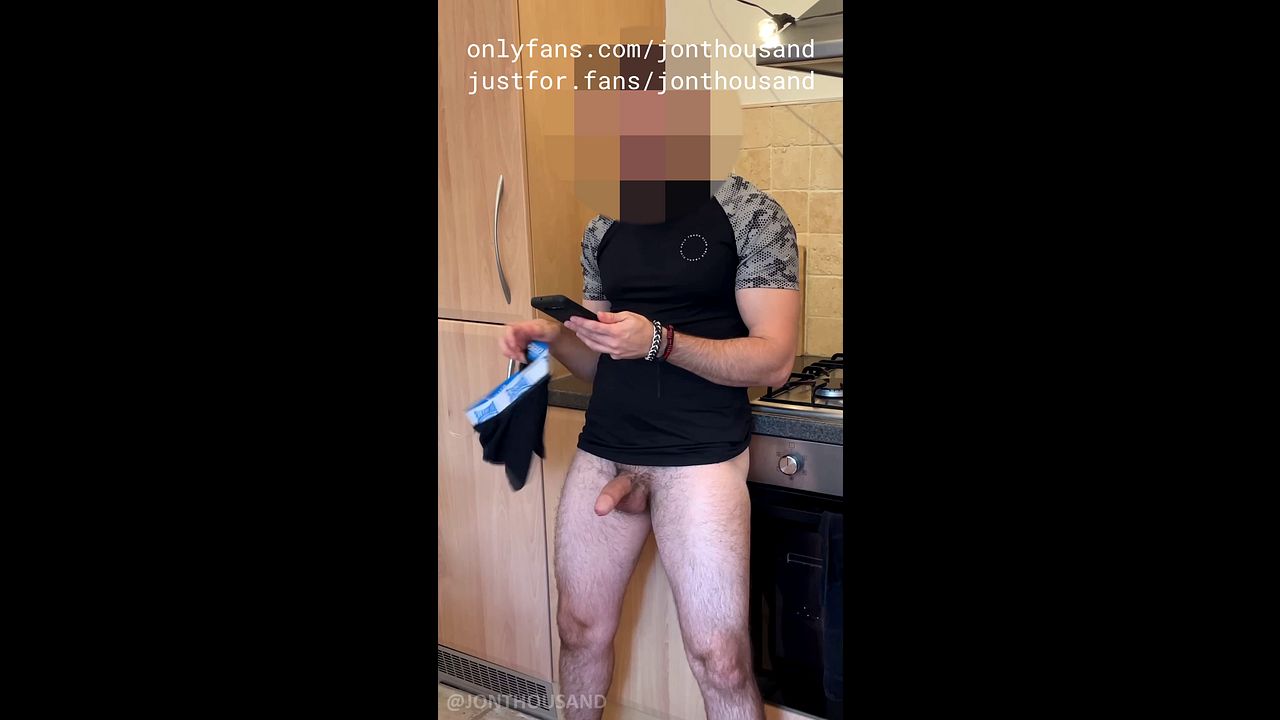 Straight Roommate Leaks Precum in Boxers