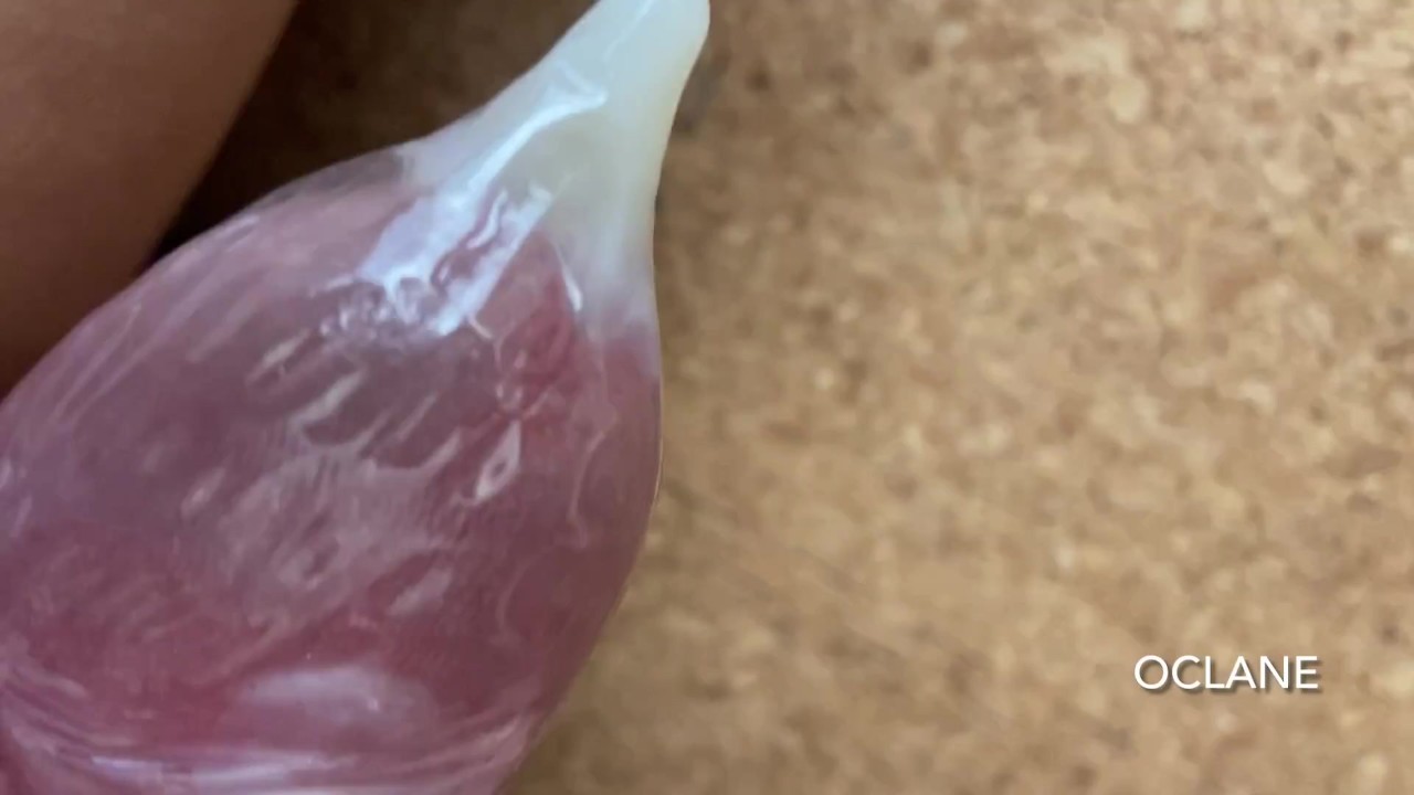 Guy Cums in Condom During Hardcore Sex