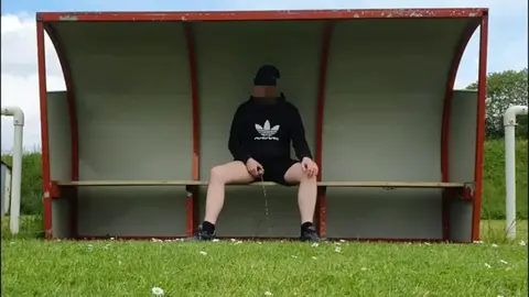 Post-Match Exhibitionist Urinates and Ejaculates