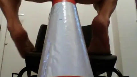 Anal Traffic Cone Fucking with Extreme Penetration