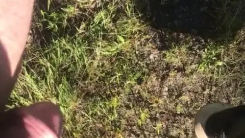 Guy Urinates Off Tailgate Outdoors