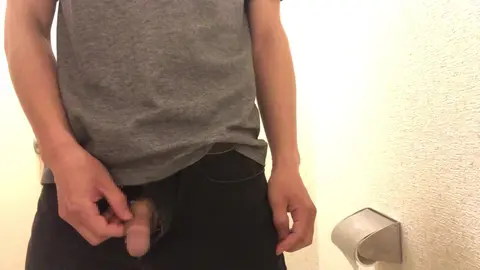 Cute Guy Exposes Tiny Dick in Bathroom
