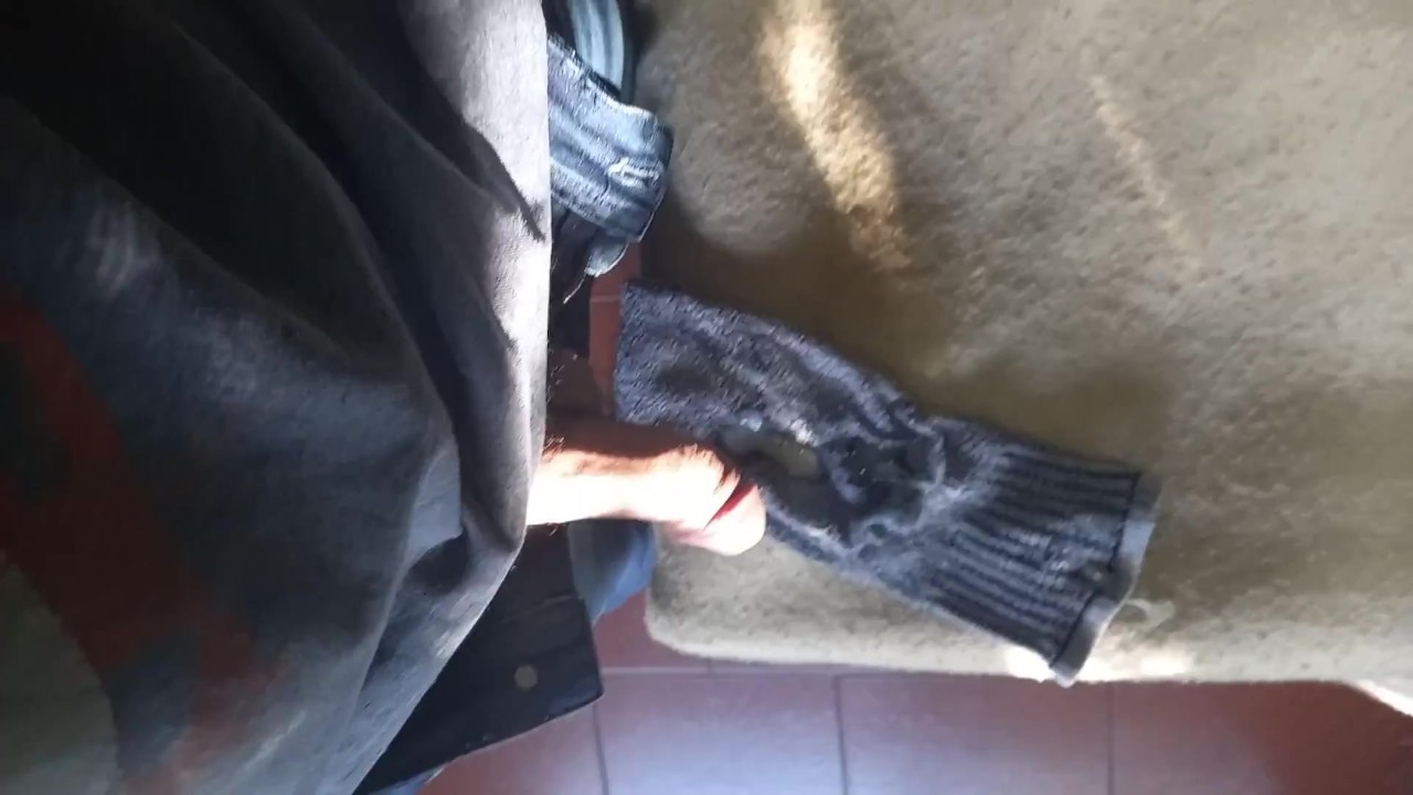Huge Cock Cumming Slow Motion on Messy Floor