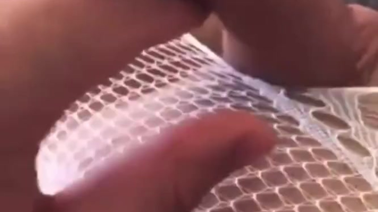 Guy in Fishnets Tease and Masturbate