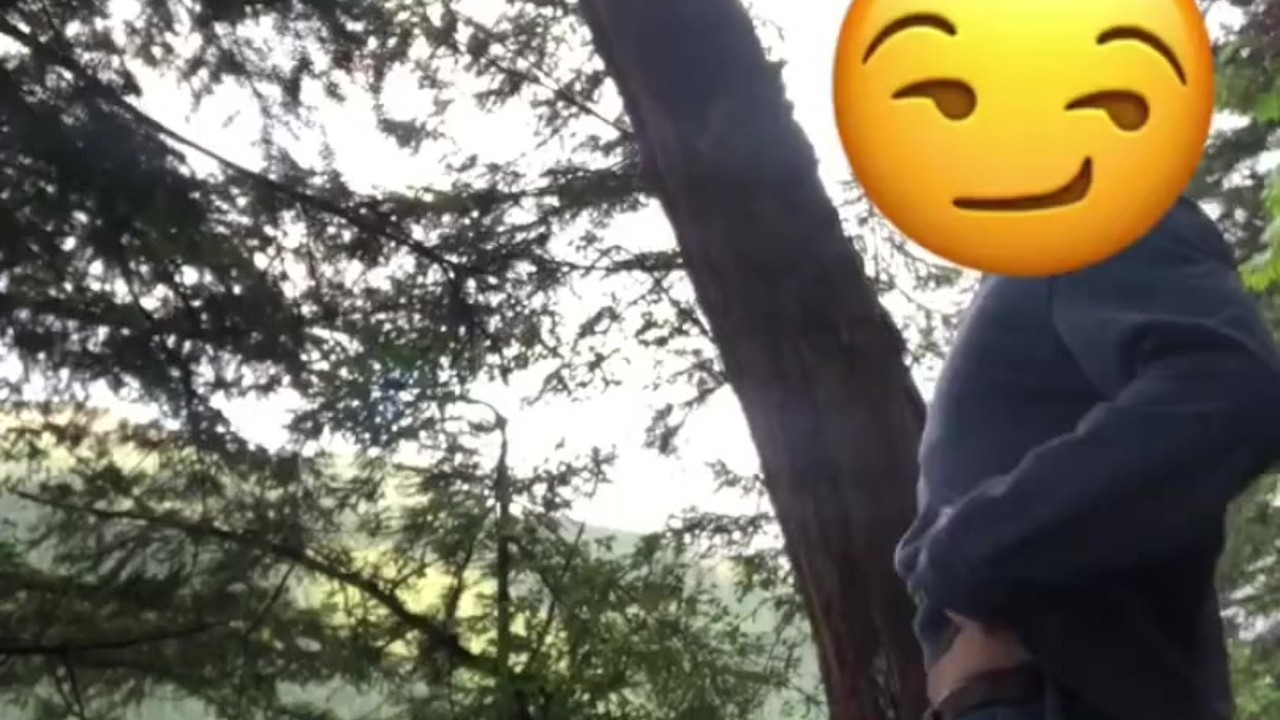 Gay Guy Wets Himself and Jerks Off in Woods