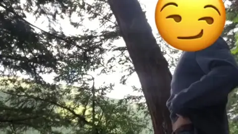 Gay Guy Wets Himself and Jerks Off in Woods