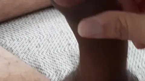 Horny Guy Jerks Off on the Couch