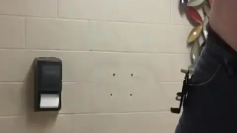 Gay Urinal Play with Morning Watersports