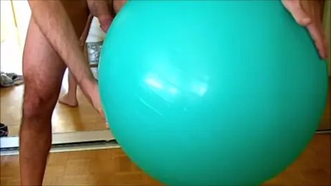 Jock Fucks Guy on Exercise Ball