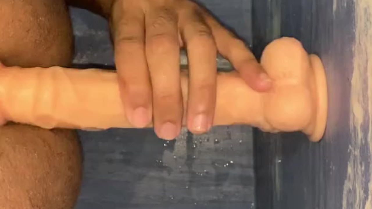 Gay Bottom Rides Dildo to Anal Climax